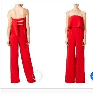 “Jay Godfrey Red jumpsuit” size 4, $495 retail